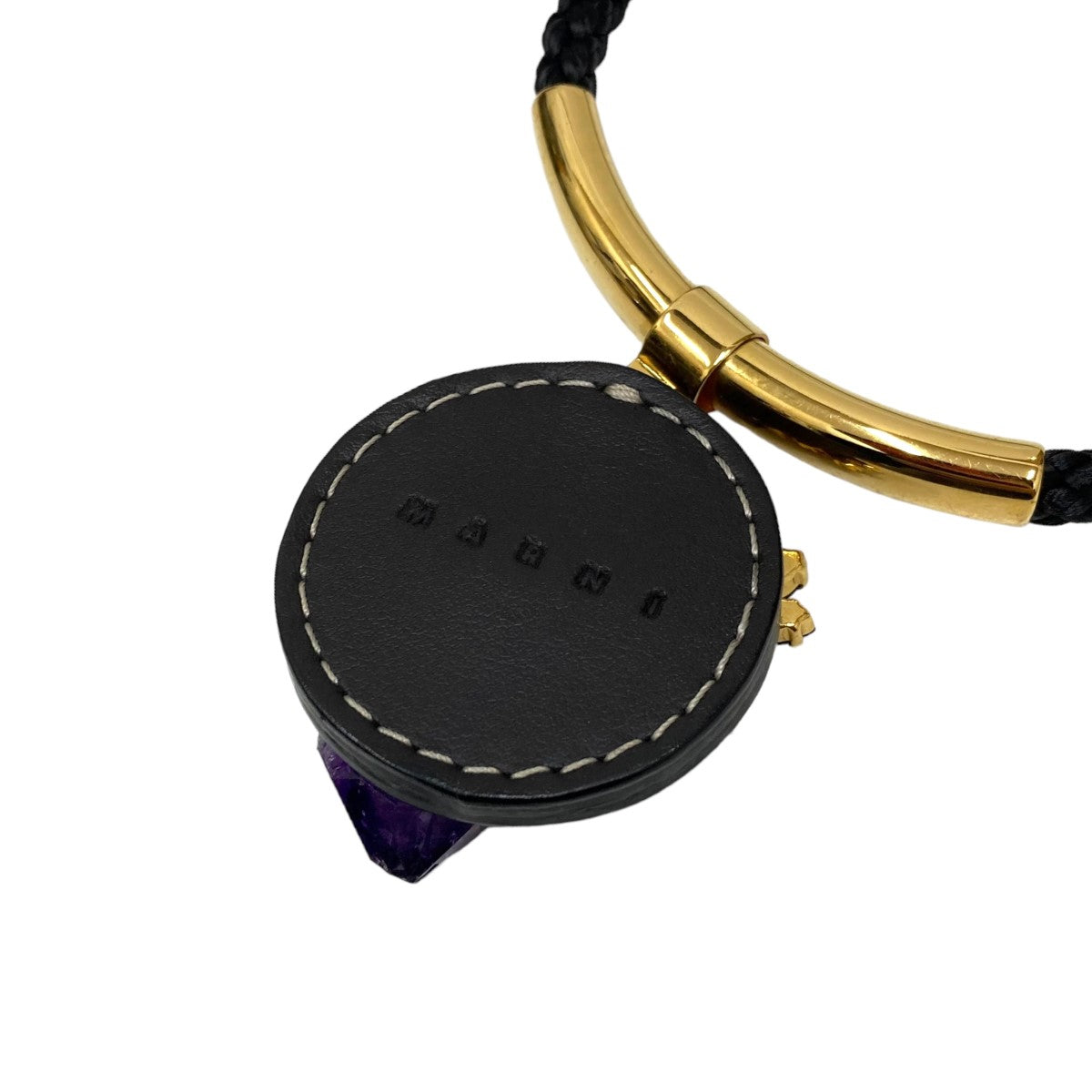 MARNI(マルニ) アメジストネックレス ブラック×ゴールド|【公式 MARNI(マルニ) アメジストネックレス ブラック×ゴールド|【公式