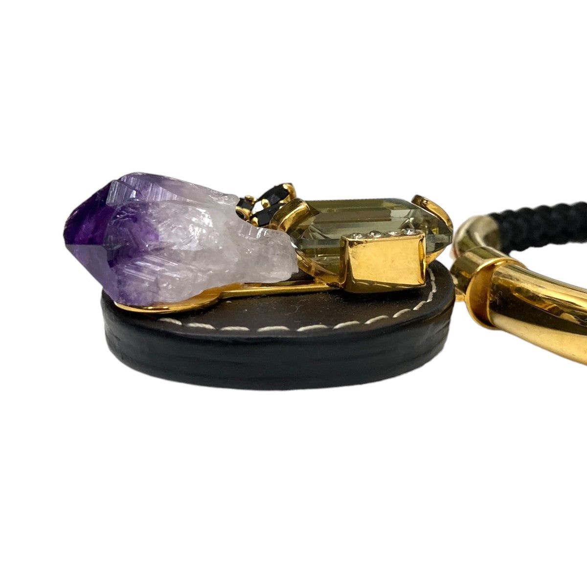 MARNI(マルニ) アメジストネックレス ブラック×ゴールド｜【公式