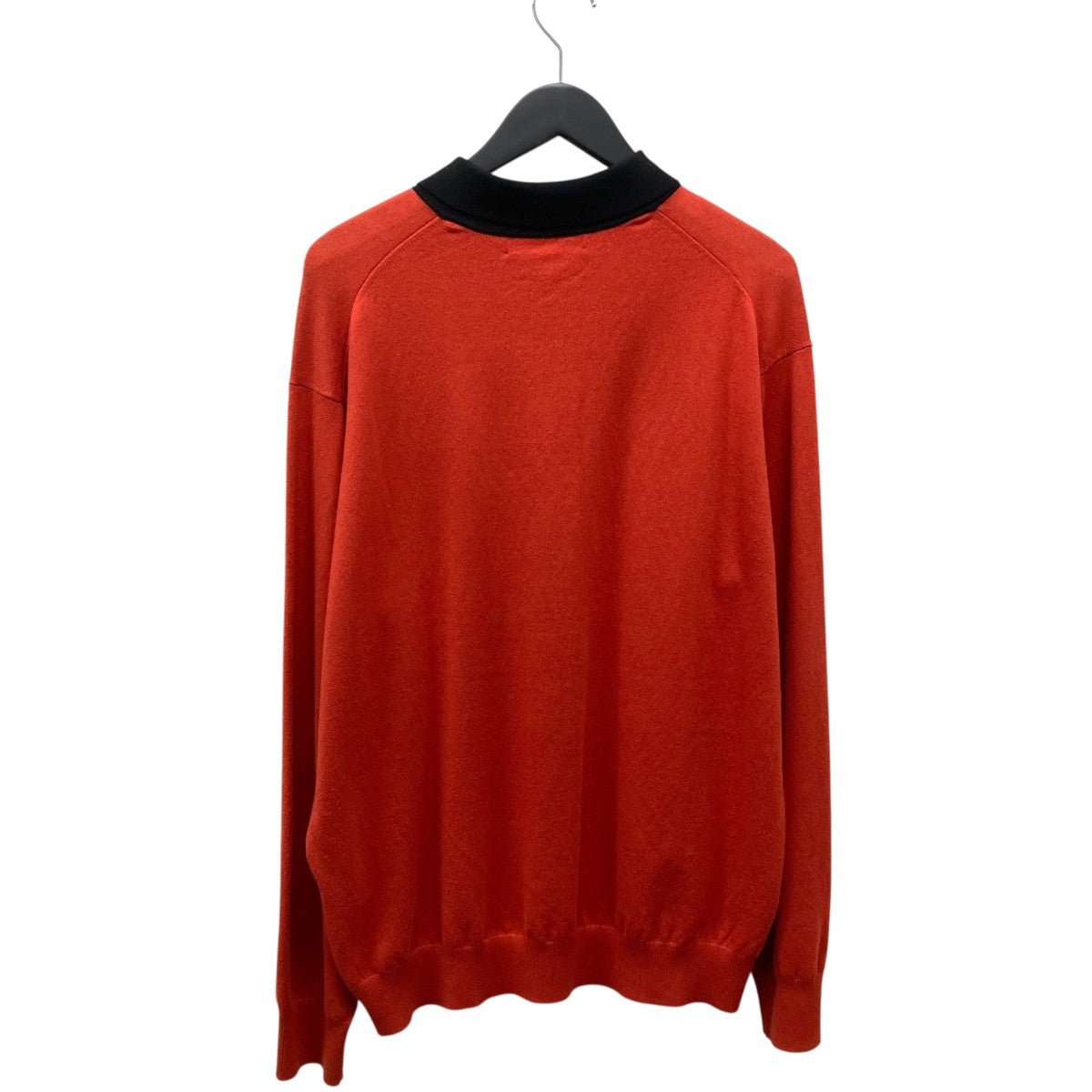 美品✨CABaN ストレッチコットン カットソー ポロシャツ ブラック L CABaN コットン ポロカラープルオーバー （ニット・セーター