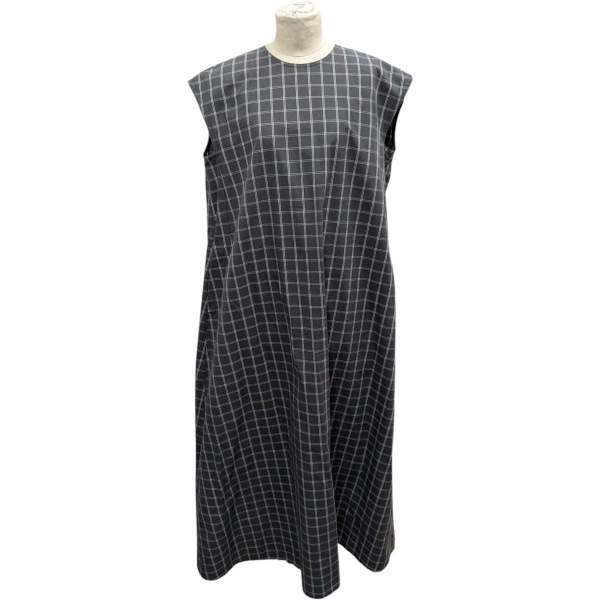 24SSM．SUMMER1 チェックフレンチスリーブワンピースノースリーブワンピース6526-299-1439