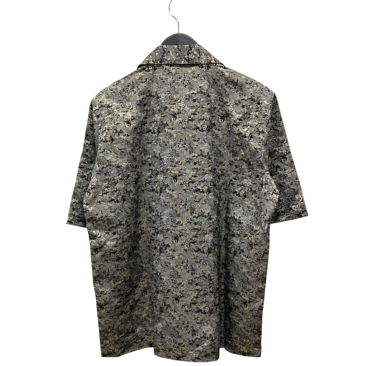 ニードルス Needles Gathered Blouse-Pply Crush Velour ベロアシャツ DI160 グレー サイズ：2 Needles(ニードルス) Gathered Blouse-Pply Crush Velourベロア