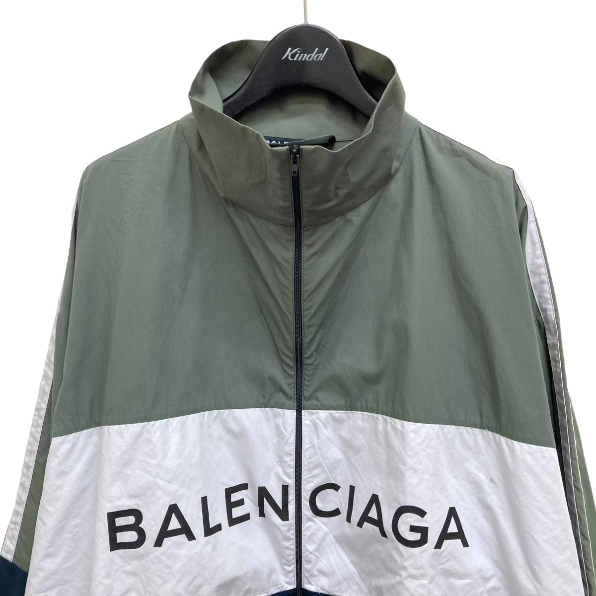 BALENCIAGA ポプリンシャツトラックジャケットジップジャケット508901 TWB13 の古着・中古アイテム