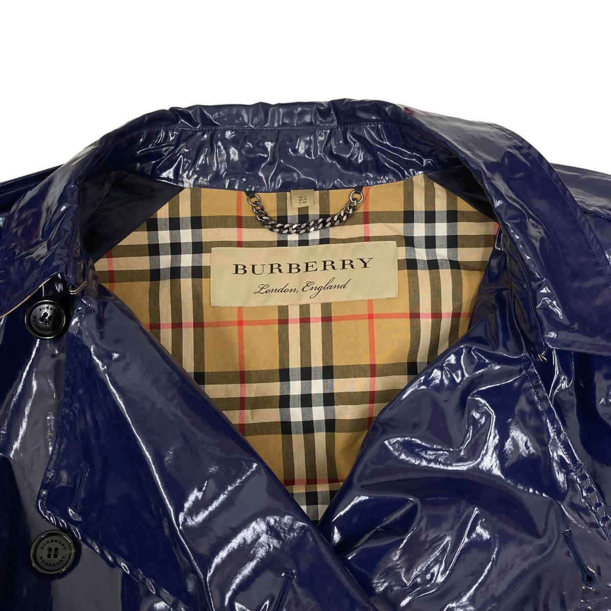 BURBERRY LONDON(バーバリーロンドン) エナメルトレンチコート4065455 4065455 ネイビー サイズ  12｜【公式】カインドオルオンライン ブランド古着・中古通販【kindal】