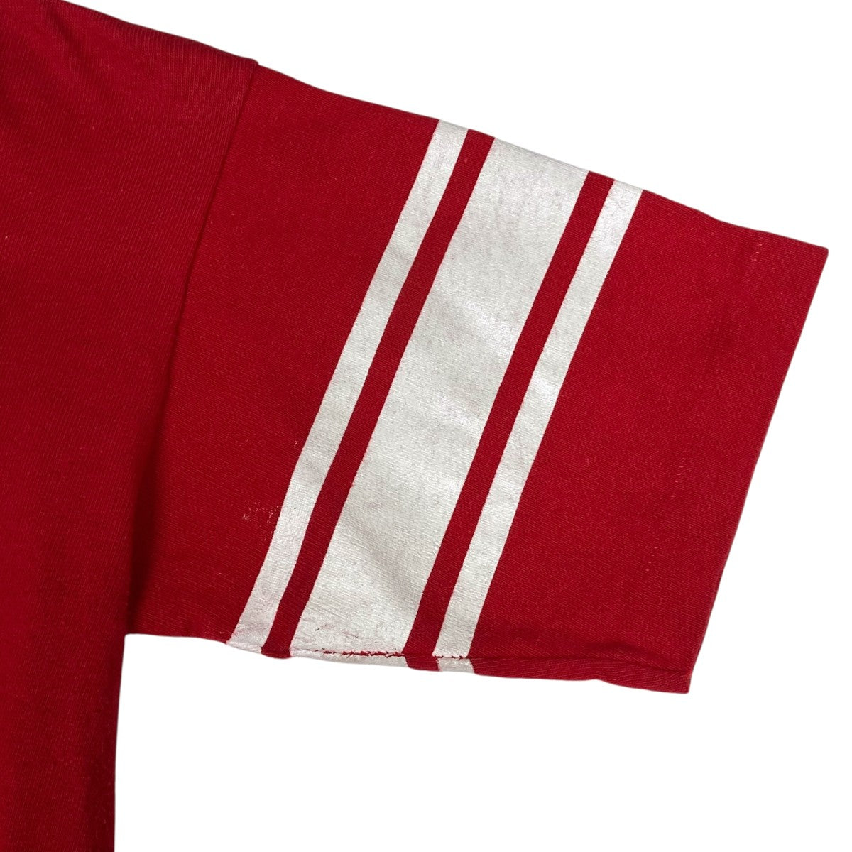 Champion(チャンピオン) 70sバータグ半袖Tシャツ レッド サイズ