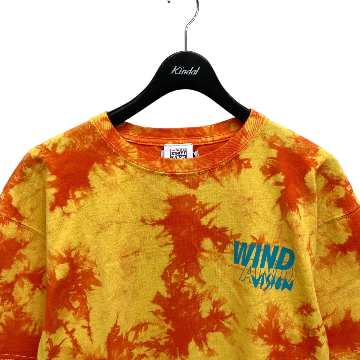 WIND AND SEA×VISION TIEDYE S S TEE半袖Tシャツ オレンジ