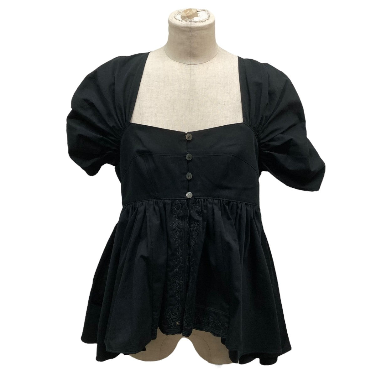 fetico ノースリーブ FETICO(フェティコ) OPEN-BACK GATHERED ORGANIC COTTON TOP