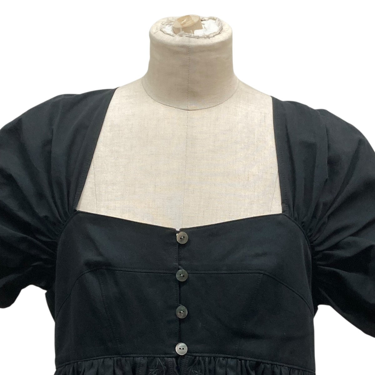 fetico ノースリーブ FETICO(フェティコ) OPEN-BACK GATHERED ORGANIC COTTON TOP