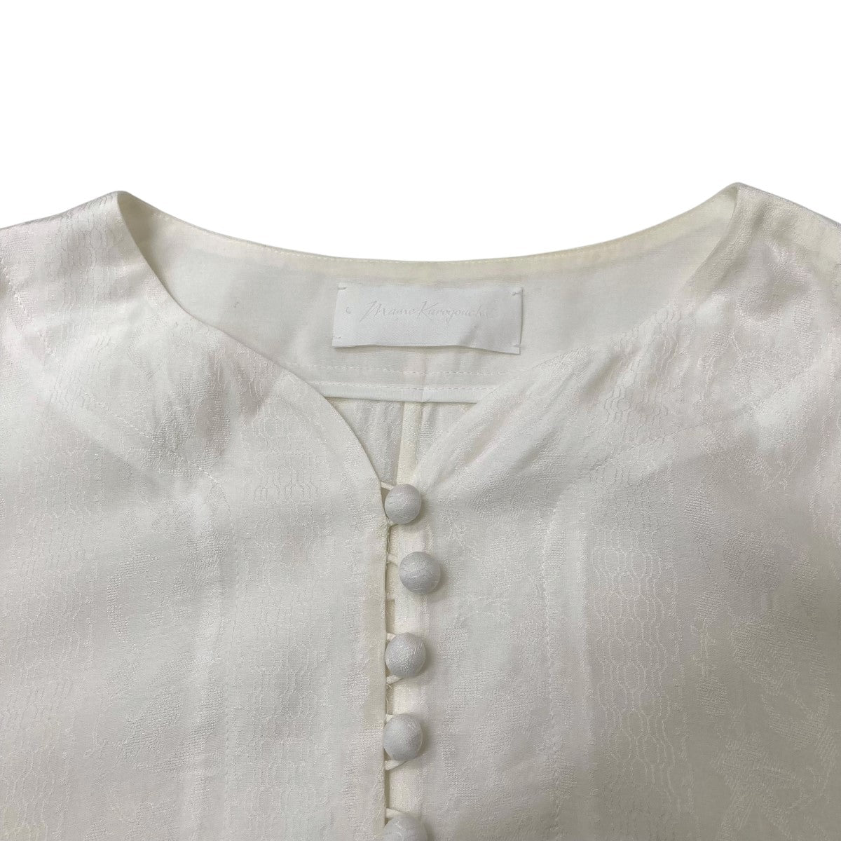 mame kurogouchi(マメクロゴウチ) Floral Pattern Silk Rayon