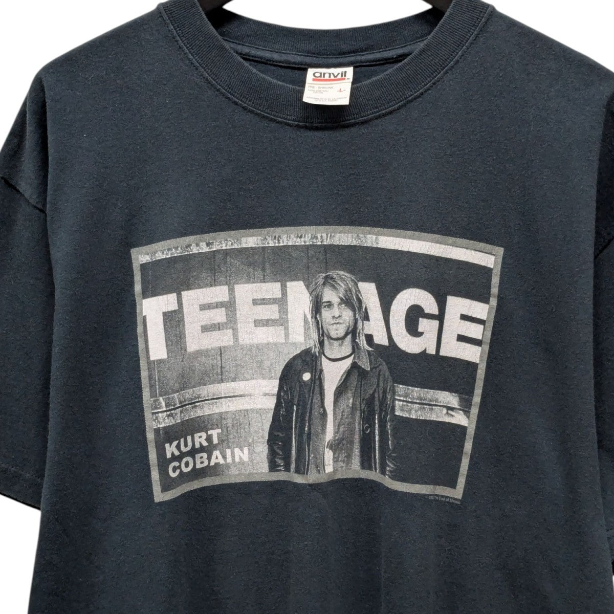 anvil(アンヴィル) 00S NIRVANA KURT COBAIN TEENAGE半袖Tシャツ