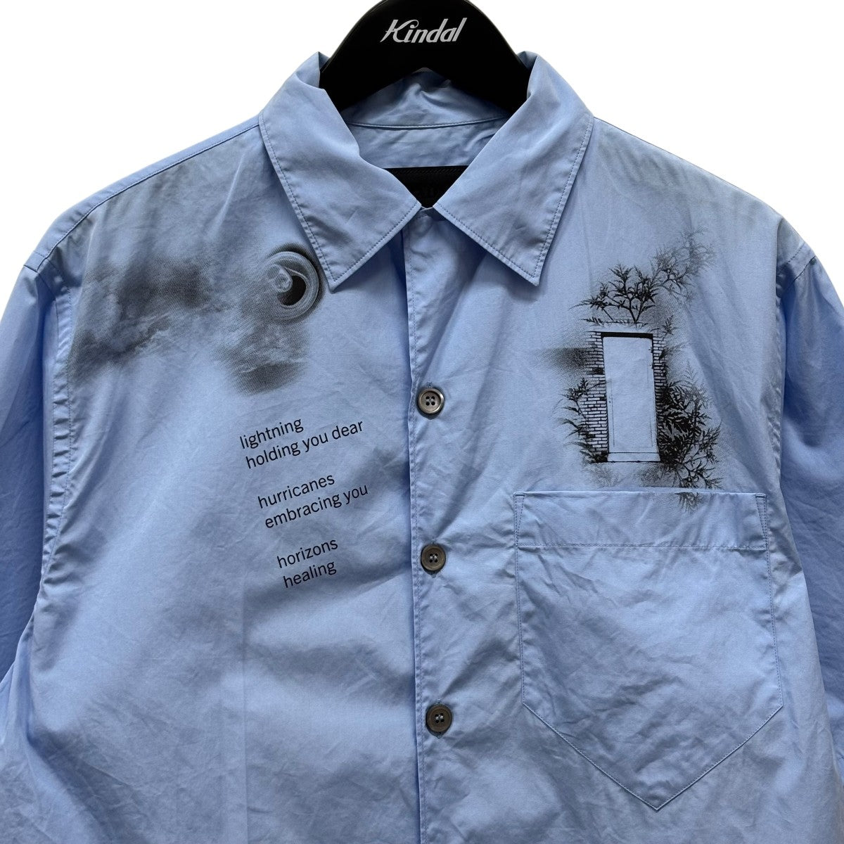 新品　PRADA 半袖シャツ XL PRADA(プラダ) 半袖シャツUCS414 UCS414 ブルー サイズ S｜【公式