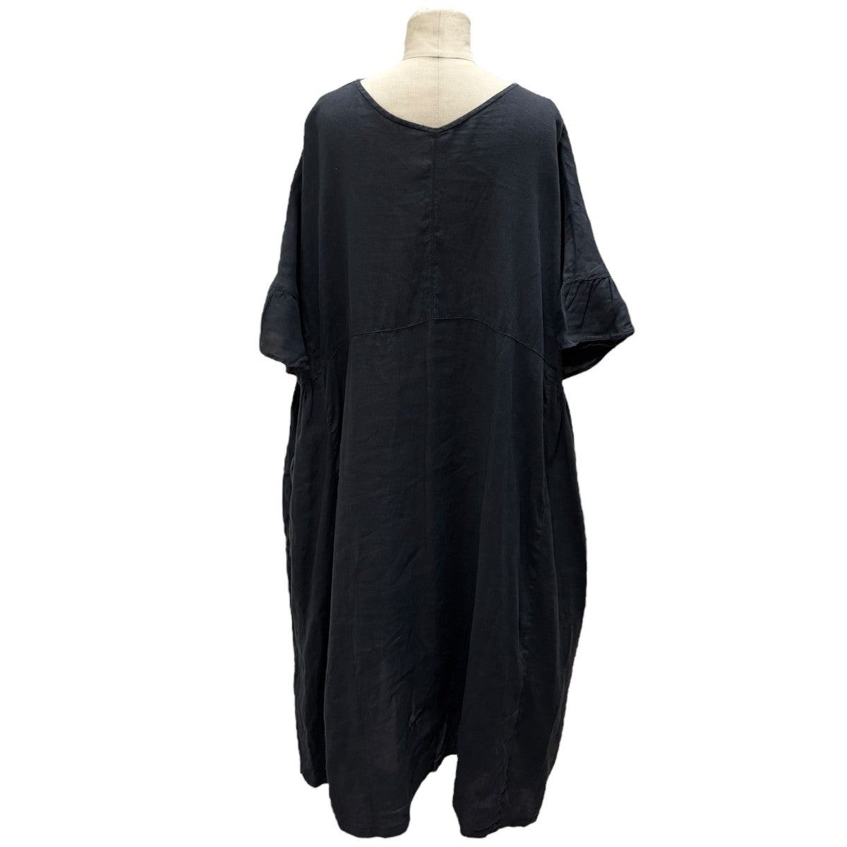 24SSリネン2wayルーズワンピース01242-1129