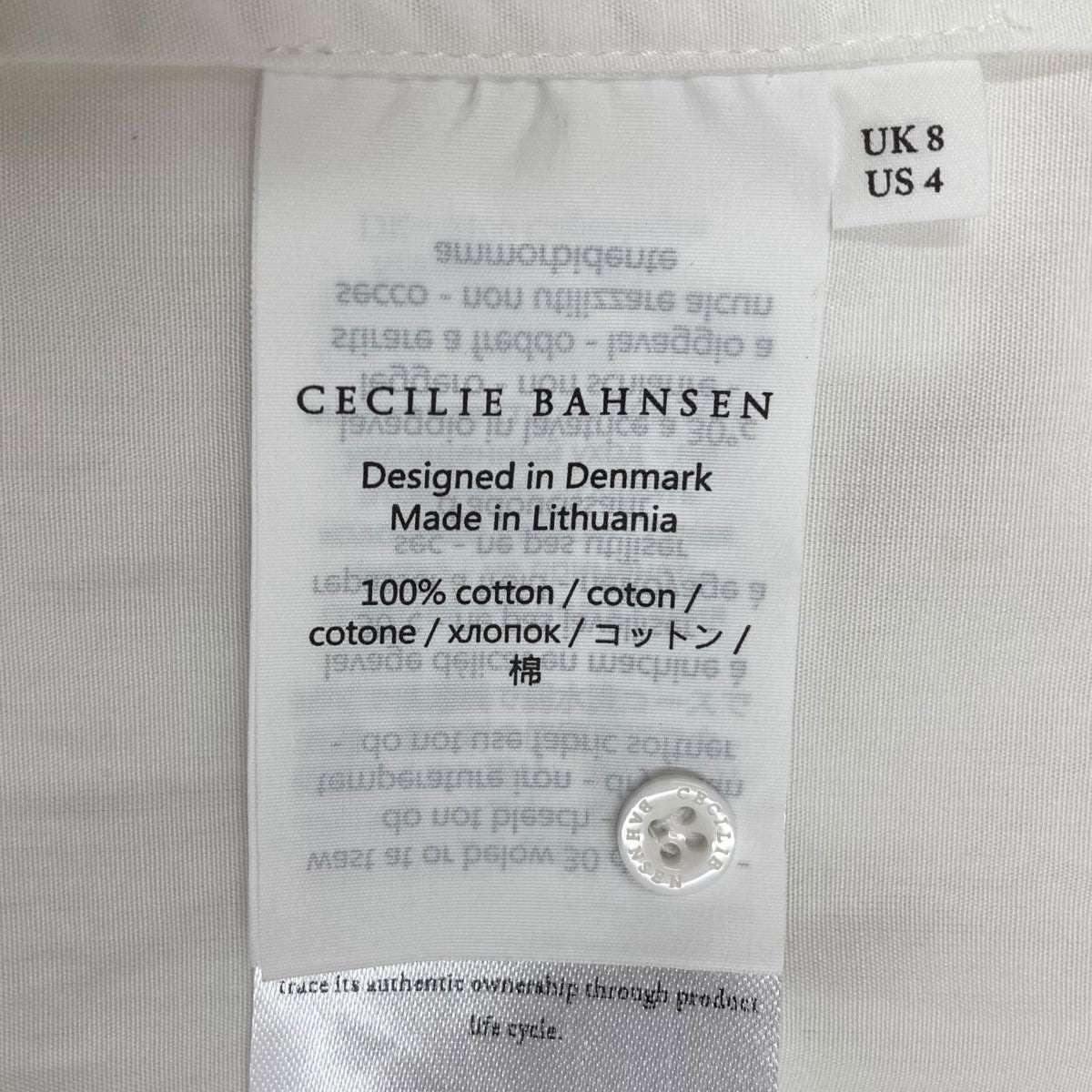 Cecilie Bahnsen 23SSPRIMROSE DRESS半袖シャツワンピースEDI-0002 古着・中古-9枚目のアイテム画像