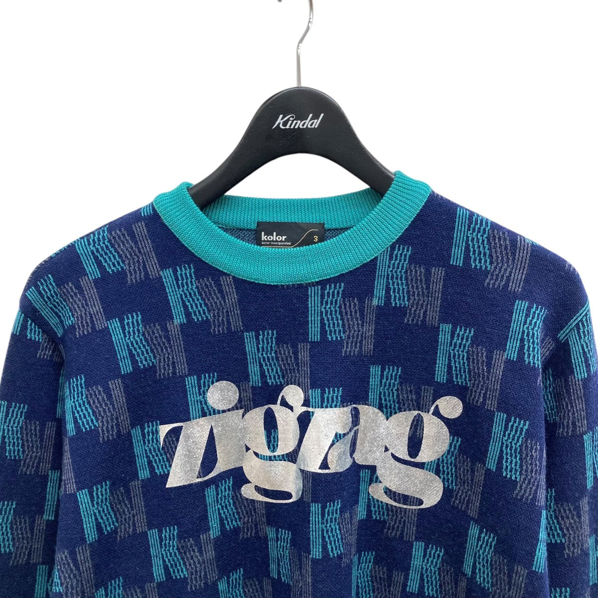 KOLOR(カラー) 20AWニット20WCM-N11309 20WCM-N11309 ネイビー 