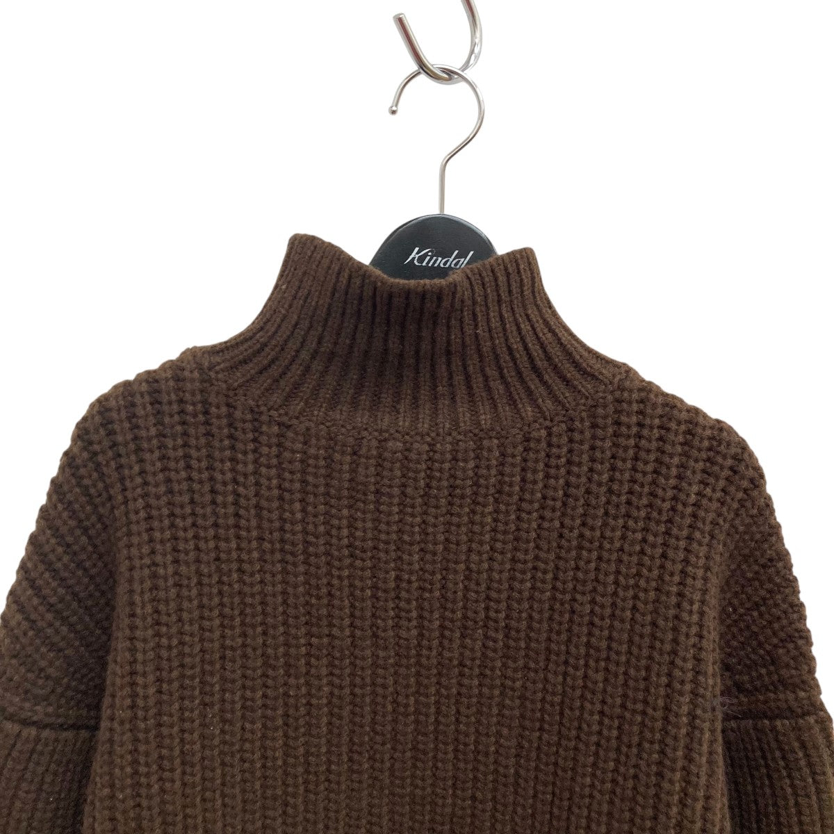 RIB TURTLE NECK KNITタートルネックニット8613-105-0082