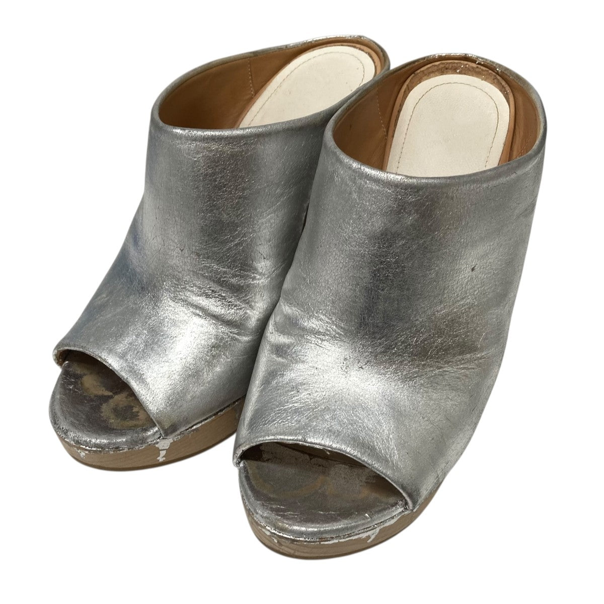 Maison Margiela(メゾンマルジェラ) ウッドハイヒールヒール