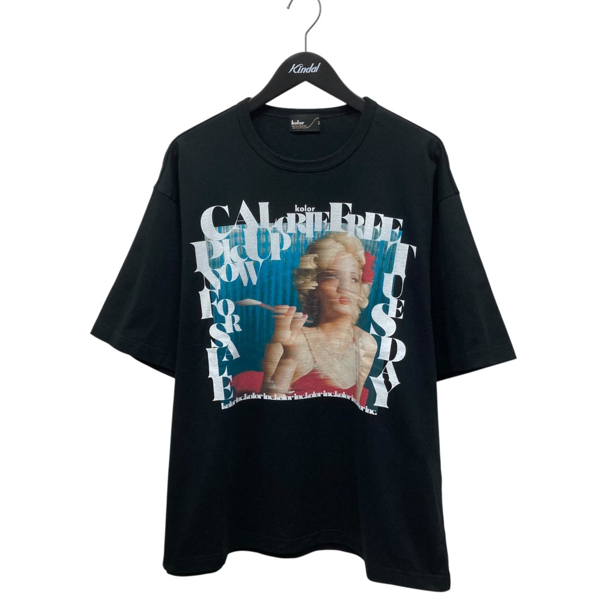 カラー 半袖Ｔシャツ 18wpl-t03207 レディース SIZE 1 kolor 中古 KOLOR(カラー) 半袖Tシャツ23WCM-T09208 23WCM-T09208 ブラック