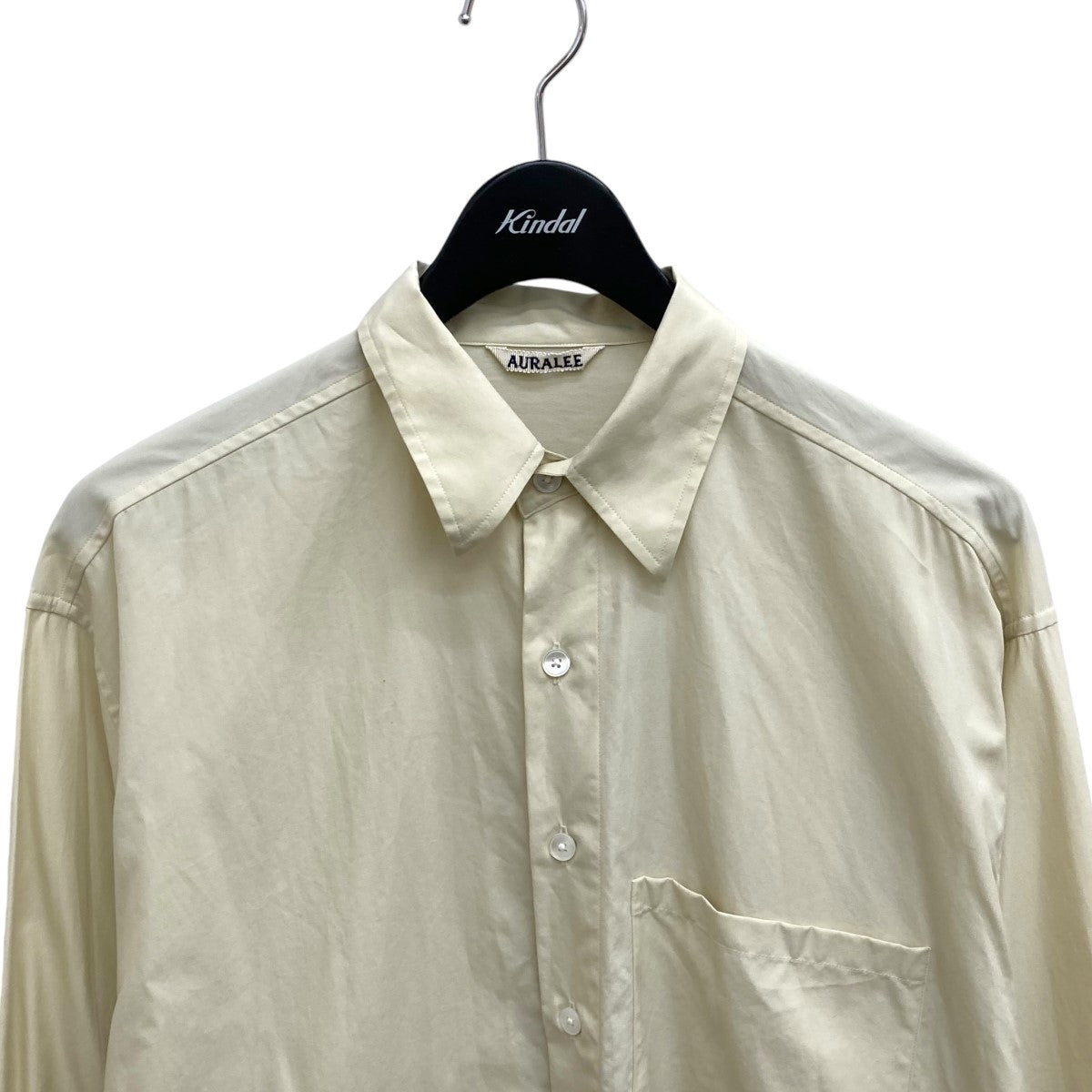 AURALEE(オーラリー) WASHED FINX TWILL BIG SHIRT長袖シャツA24AS02TN A24AS02TN ベージュ サイズ  4｜【公式】カインドオルオンライン ブランド古着・中古通販【kindal】