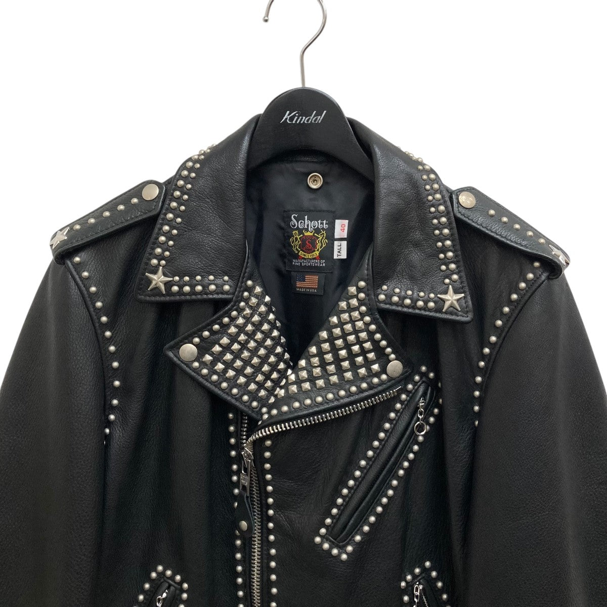 Schott×TMT レザージャケット7823950090 7823950090 ブラック サイズ 
