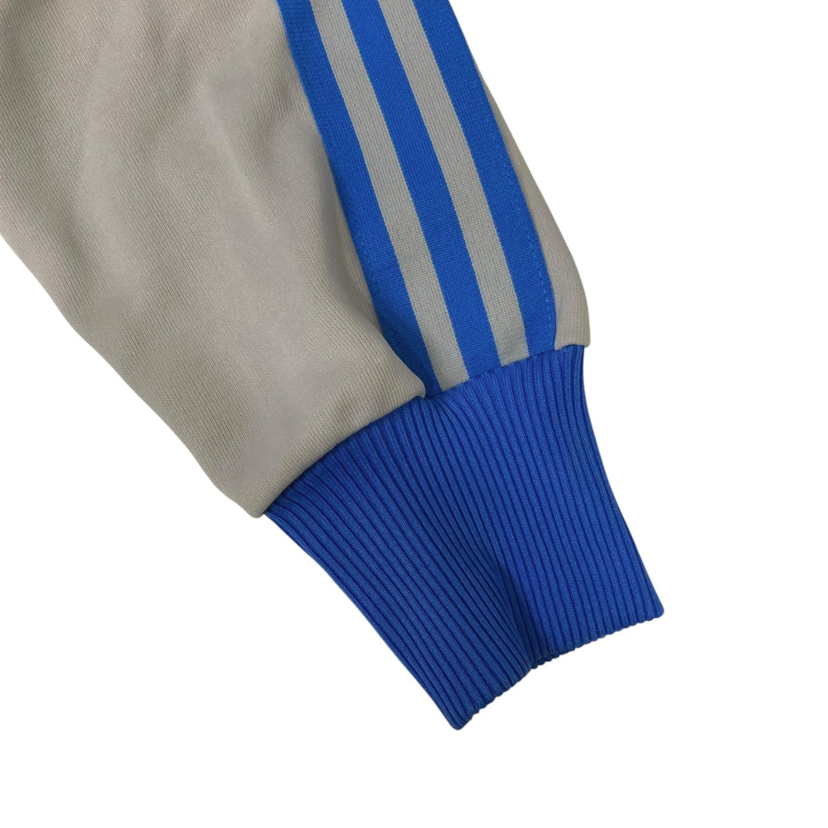 adidas(アディダス) 台湾製トラックジャケット グレー×ブルー