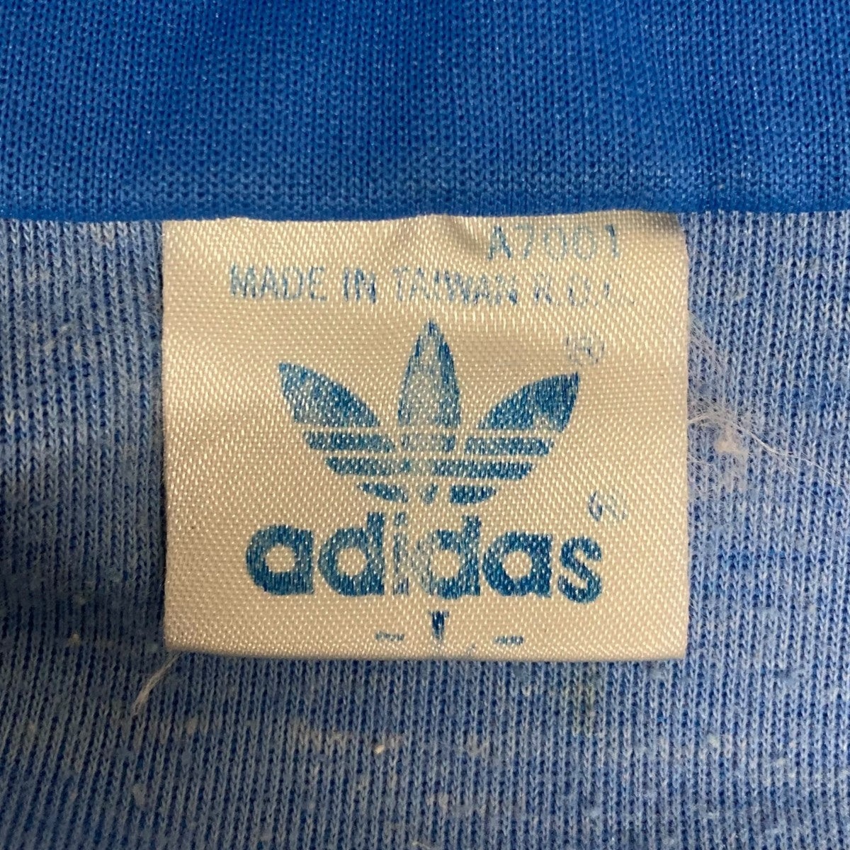 adidas(アディダス) 台湾製トラックジャケット グレー×ブルー