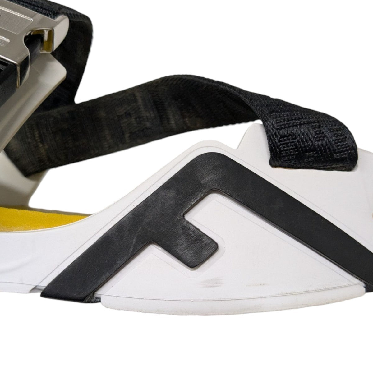 FENDI FFロゴ ストラップサンダル サイズ23.5 FENDI フェンディ FF Logo Cross Slider Slippers 7X1222 A63T