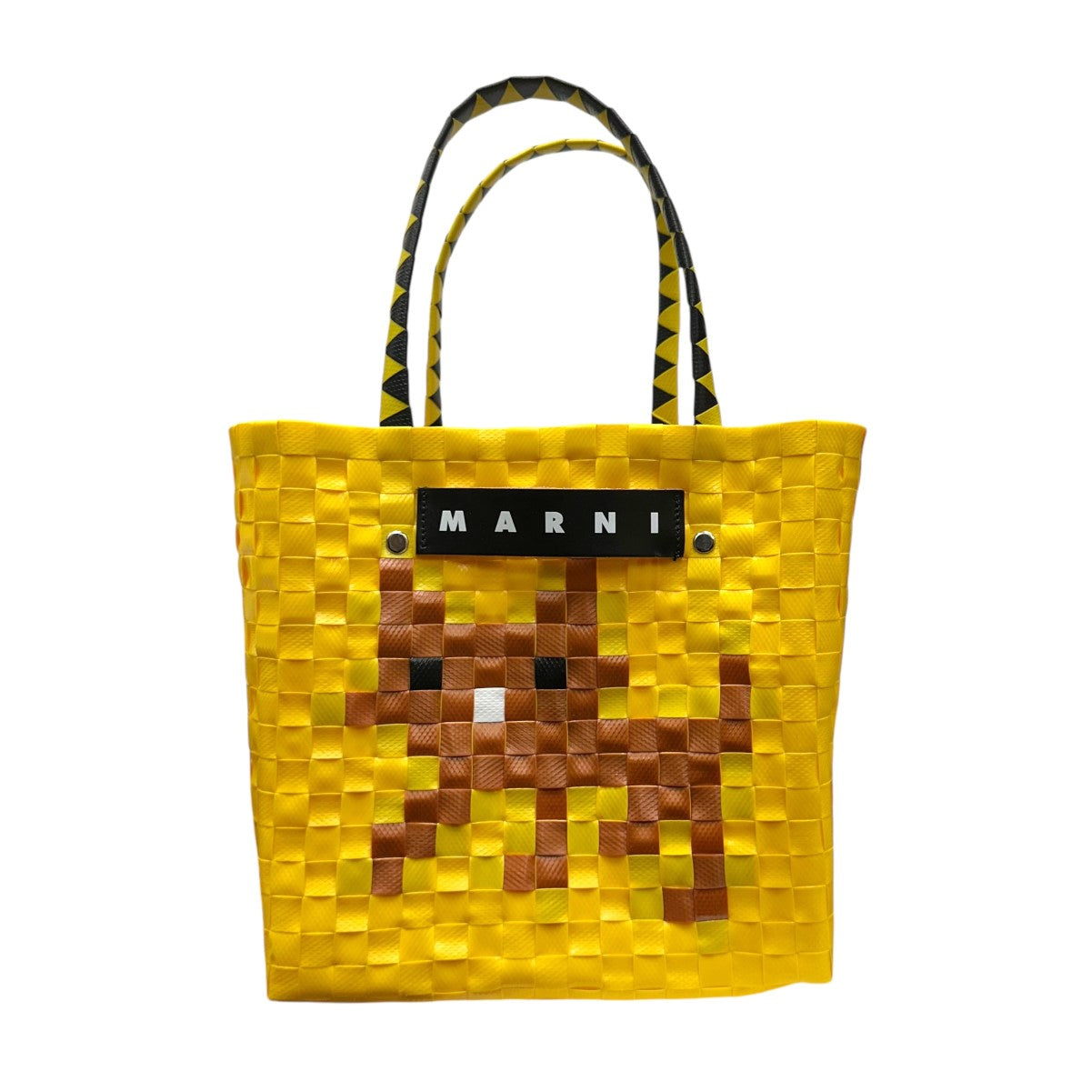 MARNI(マルニ) アニマルバスケットバッグトートバッグ イエロー
