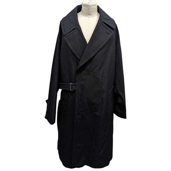 COMOLI タイロッケンコート size2 ネイビー 美品 L03-04004 COMOLI(コモリ) ウールサージタイロッケンコートN03-04004 N03-04004