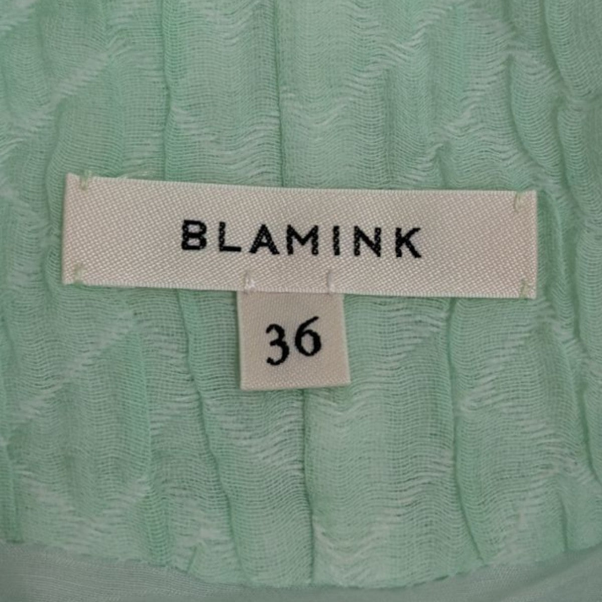 BLAMINK コットンナイロンシルクバックリボンブラウスノースリーブブラウス7921-230-0186 古着・中古-9枚目のアイテム画像