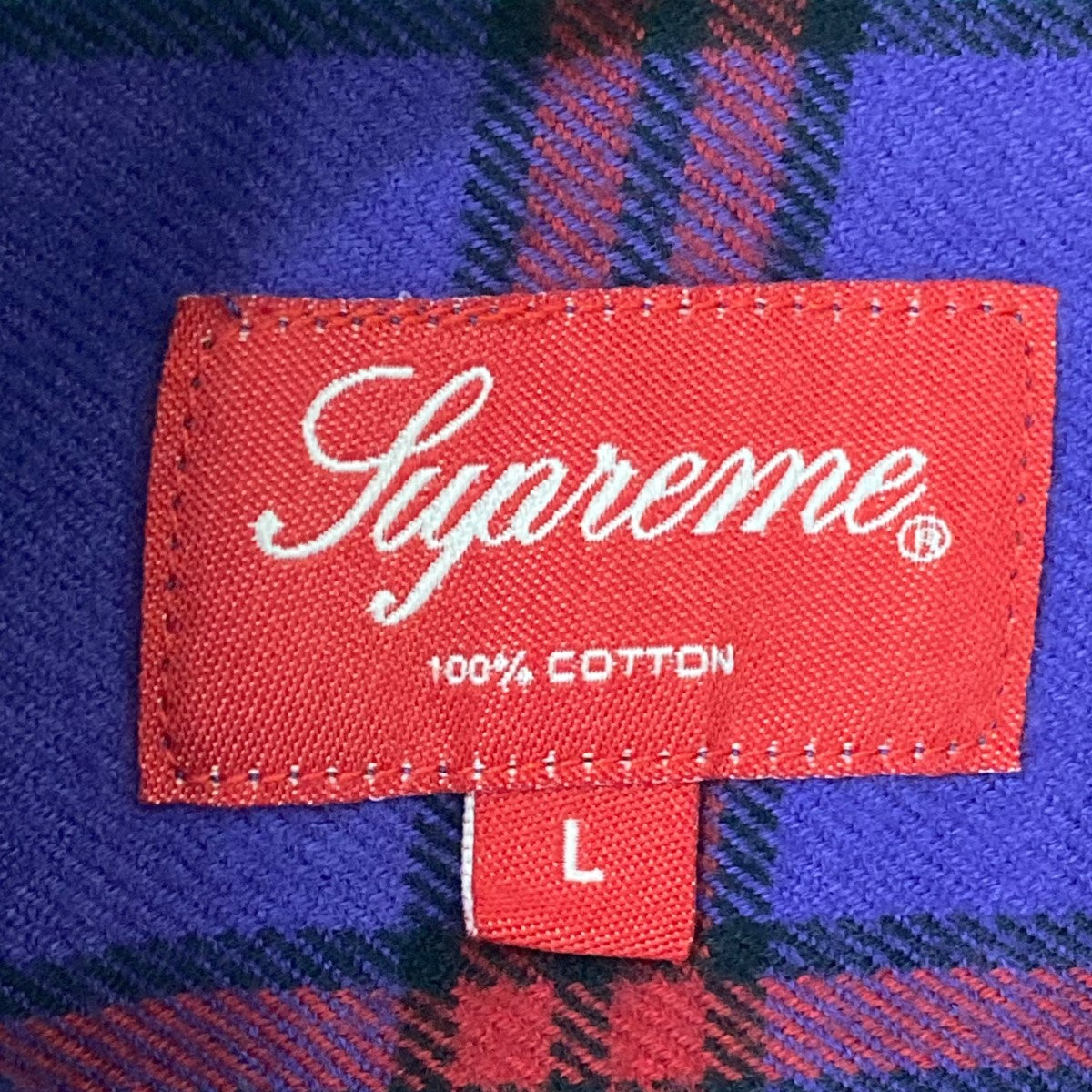 Supreme(シュプリーム) 19AWTartan Flannel Shirtチェックネルシャツ パープル サイズ  L｜【公式】カインドオルオンライン ブランド古着・中古通販【kindal】