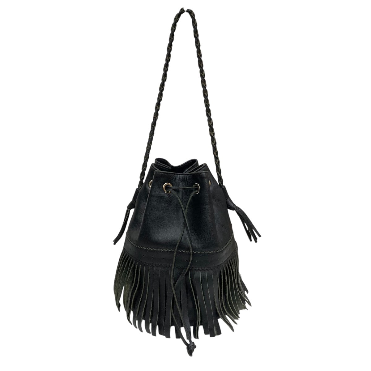 CARNIVAL M WITH STUDS フリンジショルダーバッグ