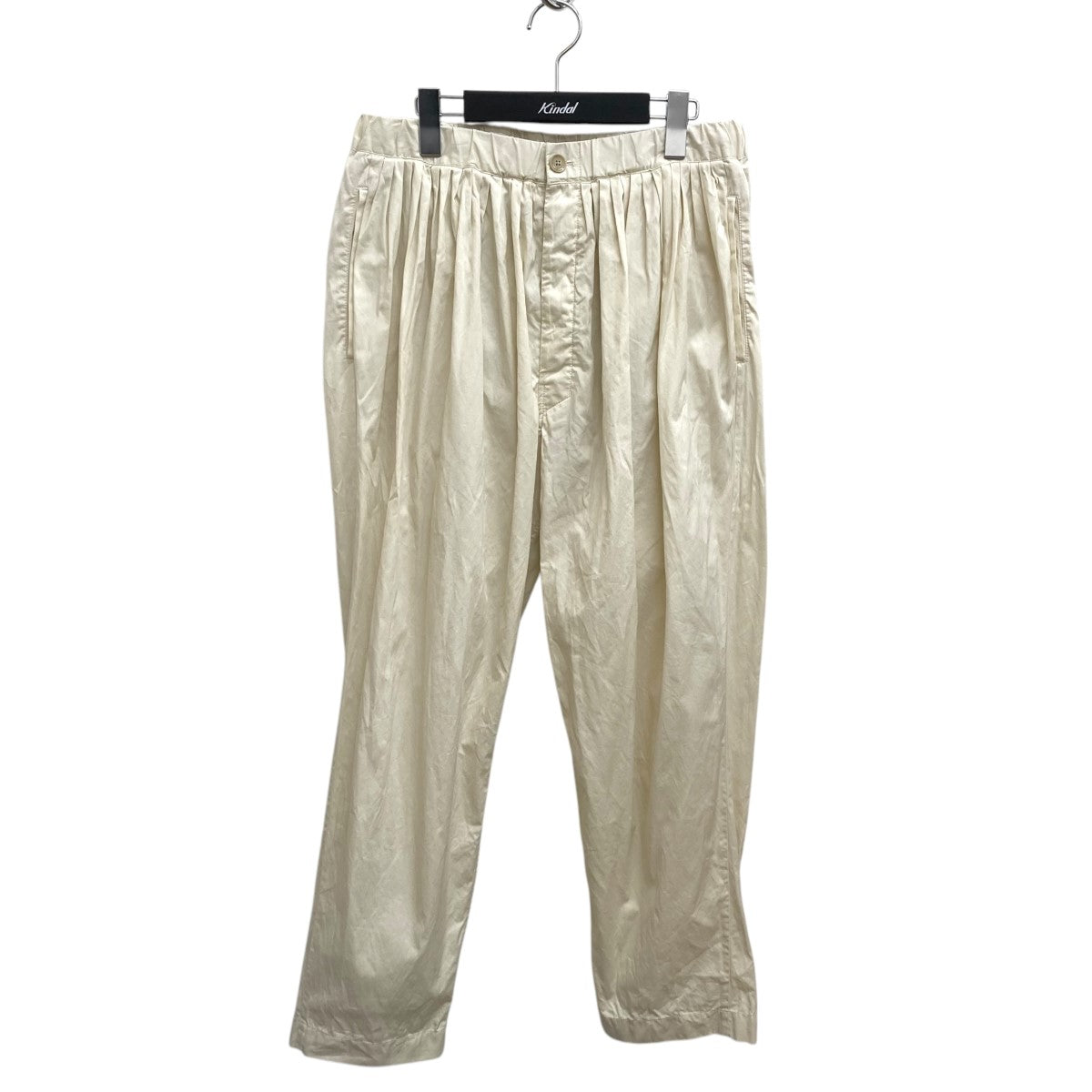 パンツ LEMAIRE LOOSE PLEATED PANTS Grey Melange Dropped Crotch Soft Pants | LEMAIRE