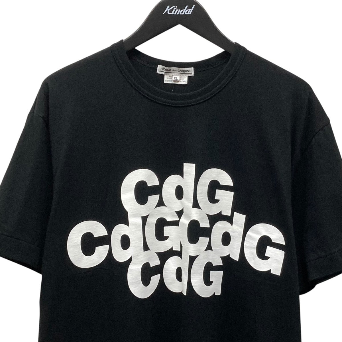 新品未使用 COMME des GARCONS ロゴTシャツ XL日本製 COMME des GARCONS Tシャツ XL センターロゴ プリントロゴ | Pay ID