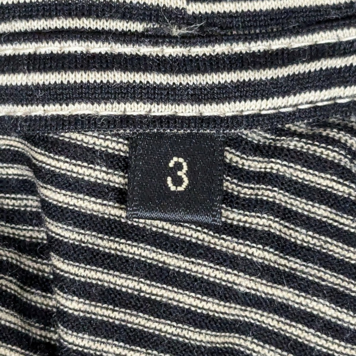 【美品】 2024SS COMOLI コモリ サマーウール半袖 ボーダー ☆2 COMOLI(コモリ) 24SS サマーウールボーダー半袖Tシャツ Z01