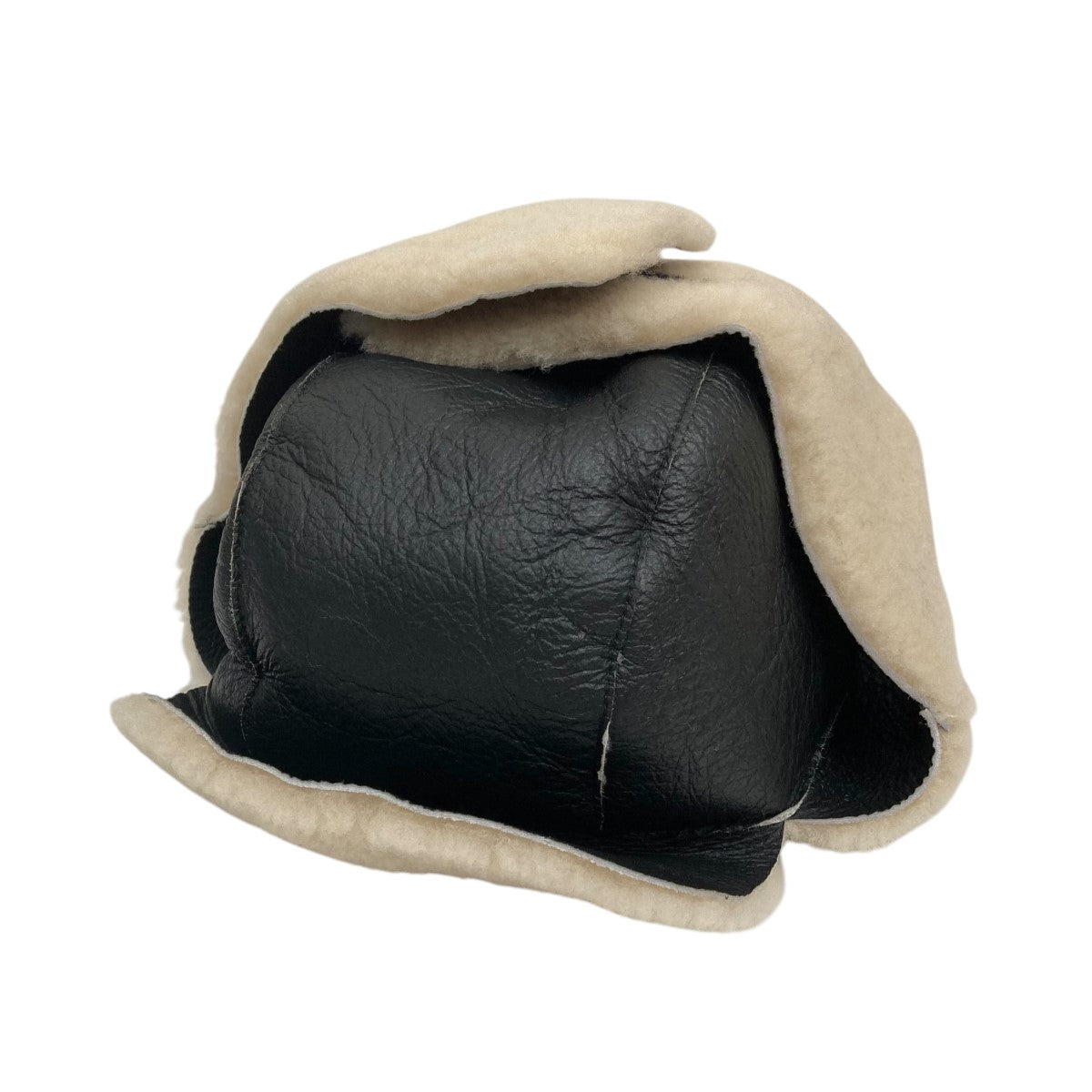 YOKE(ヨーク) MOUTON FRIGHT CAPフライトキャップ ブラック