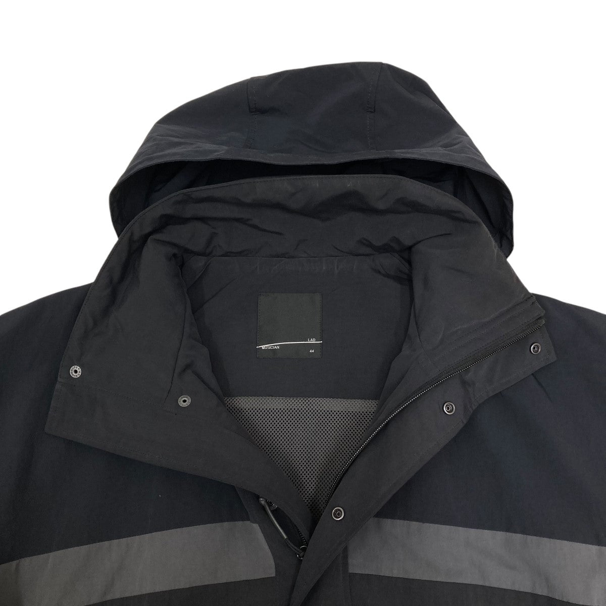 希少 23SS ラッドミュージシャン フーデッドコート 撥水 レインウェア 黒 2125355_25D3.jpg