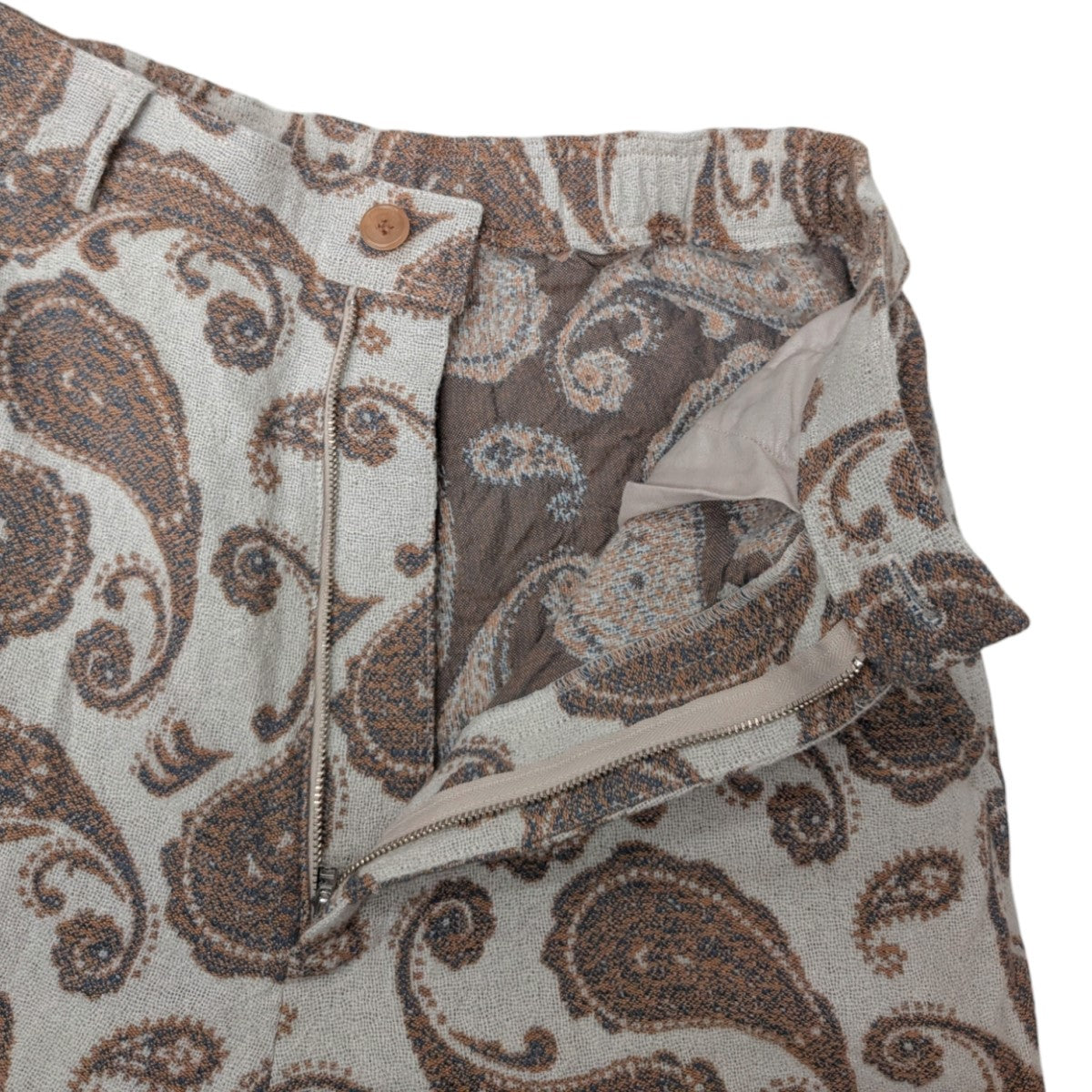 EASY TROUSERS Paisley jacquardパンツ800-4240051