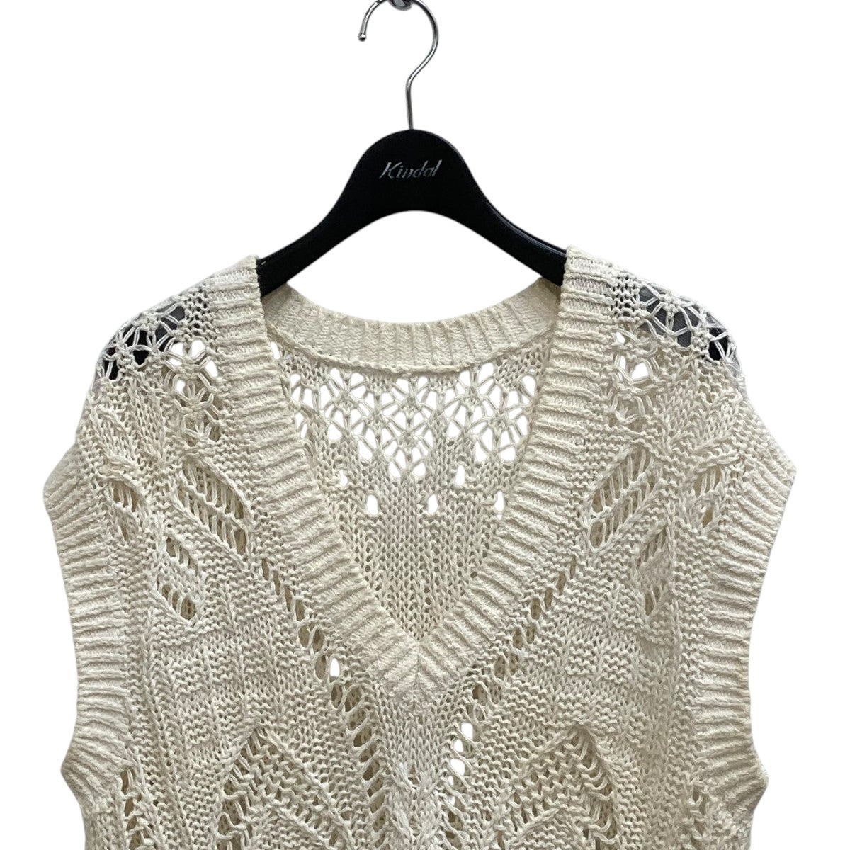 マメクロゴウチ　ベスト mame kurogouchi(マメクロゴウチ) 20SS Mixed Knitted Fabric