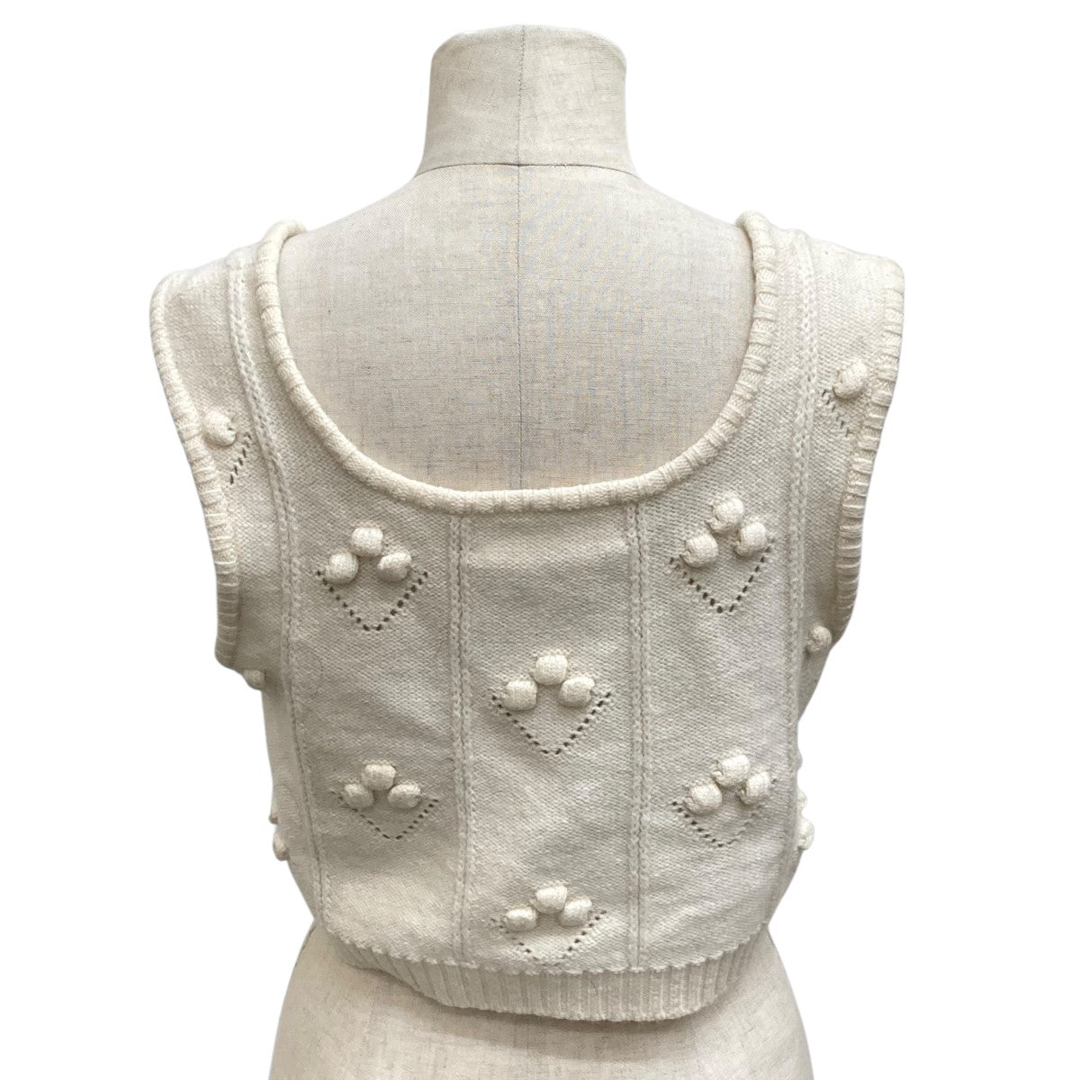 mame kurogouchi Bubble Pattern Sleeveless Knitted TopビスチェMM22PF-KN726 古着・中古-5枚目のアイテム画像