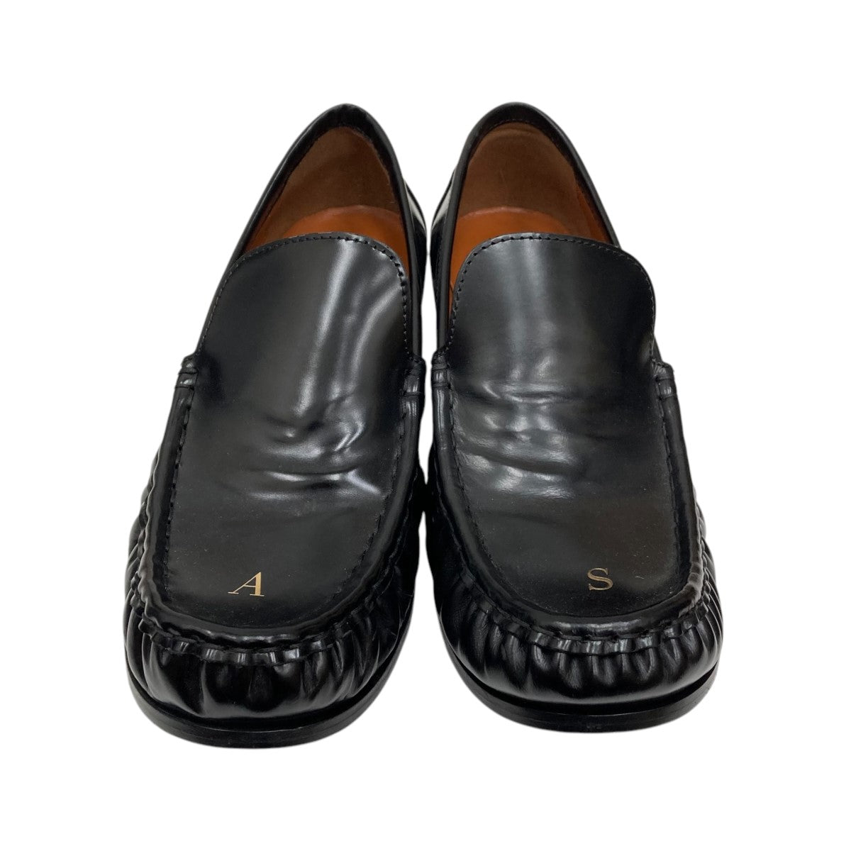 ACNE STUDIOS グロスレザー ローファー 装飾付き | NET-A-PORTER