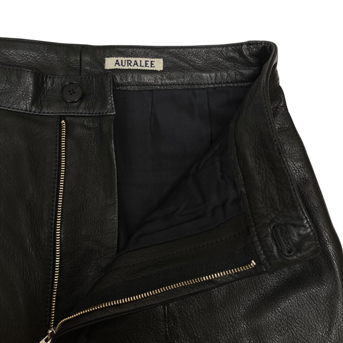 AURALEE(オーラリー) 21AWgoat leather slacksレザーパンツ