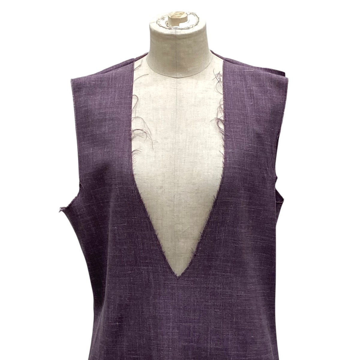 GABRIELA COLL GARMENTS×ＬｏｒｏＰｉａｎａ Vネックノースリーブワンピースノースリーブワンピース 古着・中古-3枚目のアイテム画像