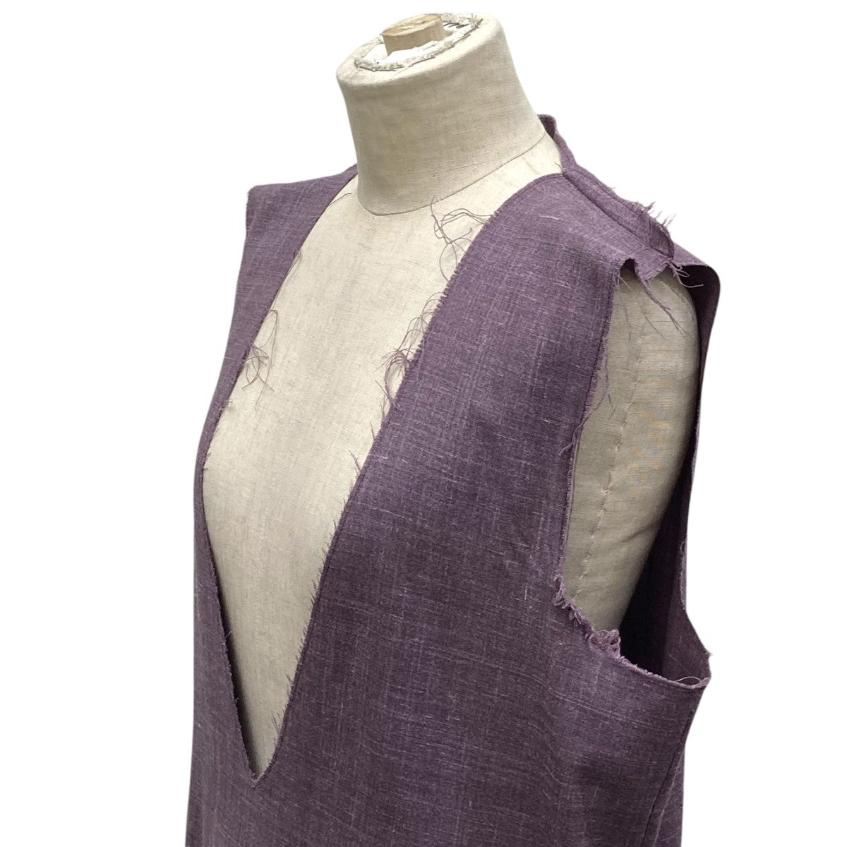 GABRIELA COLL GARMENTS×ＬｏｒｏＰｉａｎａ Vネックノースリーブワンピースノースリーブワンピース 古着・中古-4枚目のアイテム画像