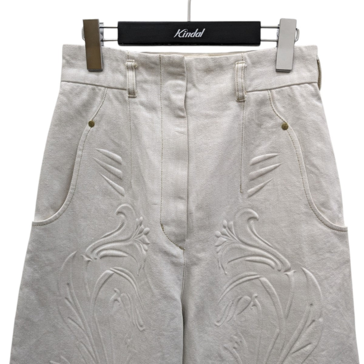 mame kurogouchi(マメクロゴウチ) Floral Embossed Wide Leg
