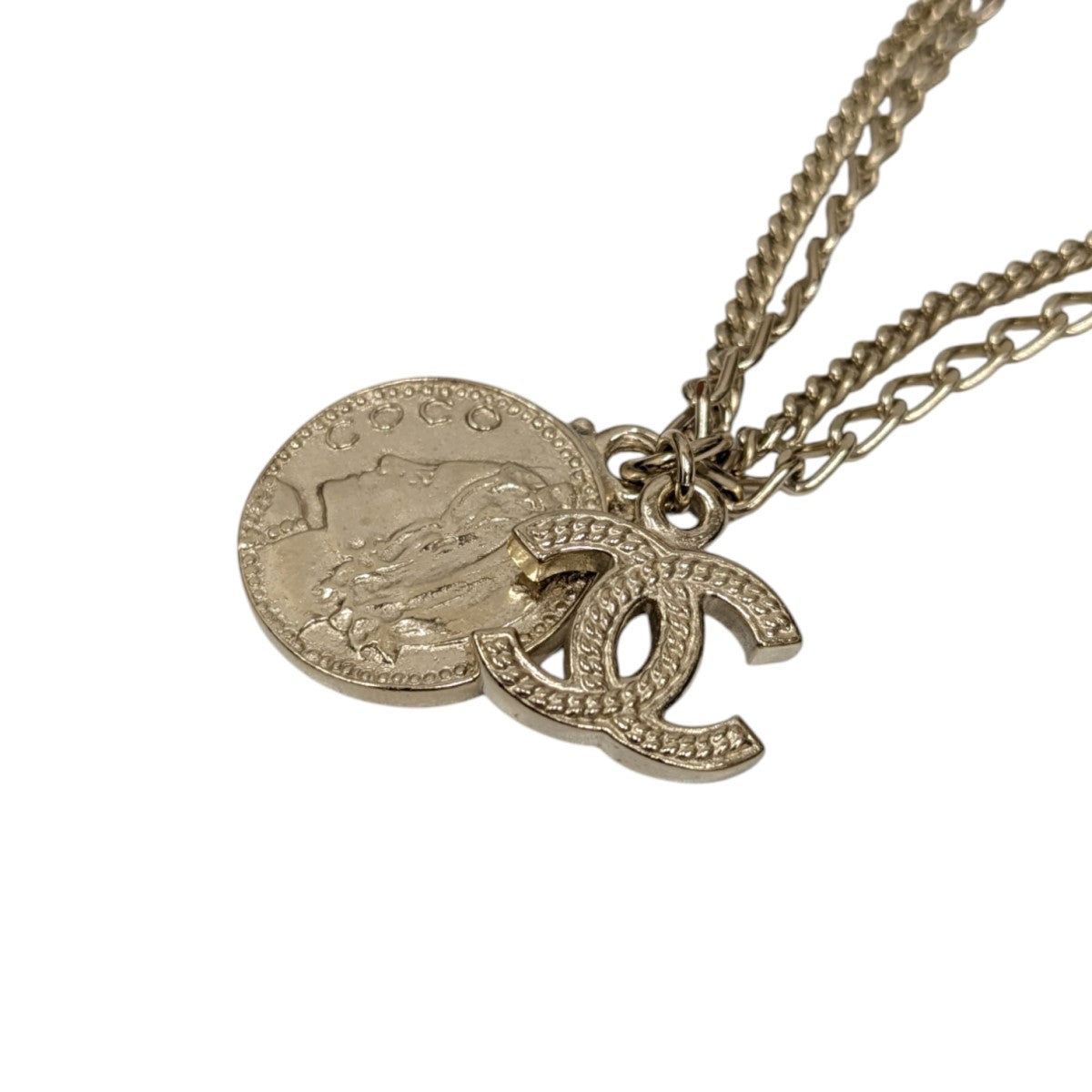 CHANEL チェーンバングル CHANEL(シャネル) チェーン×レザーバングル シルバー×ブラック