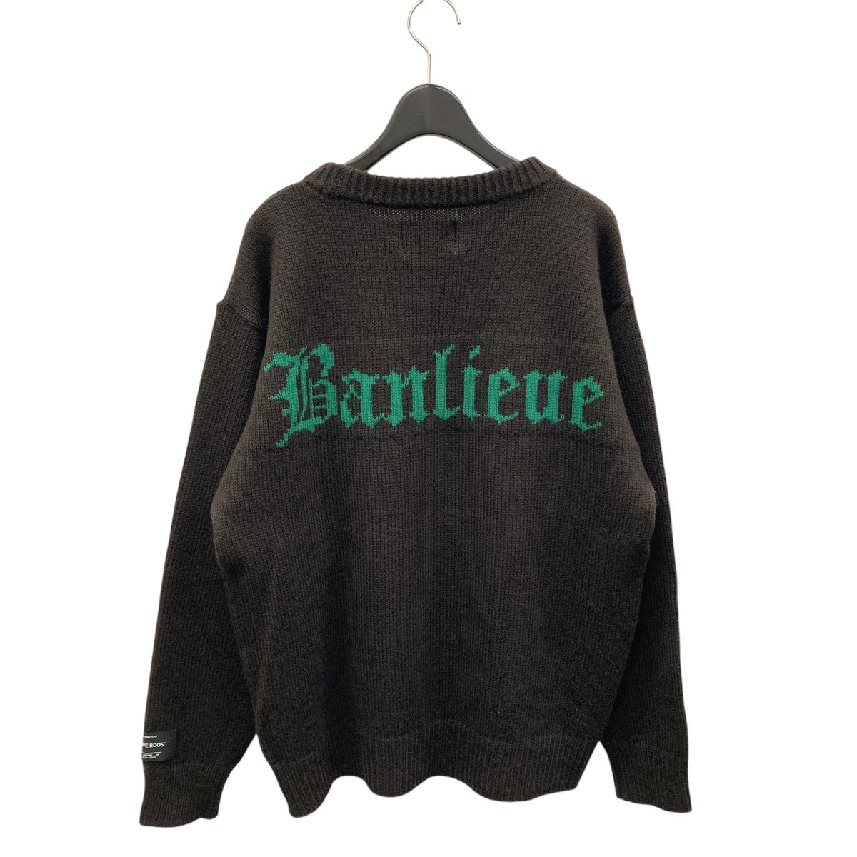 black weirdosブラックウィドゥカーディガン　ニット　薄手　Ｍサイズ UNUSED - 21aw Black Weirdos Basquiat Cardiganの通販 by MOA's