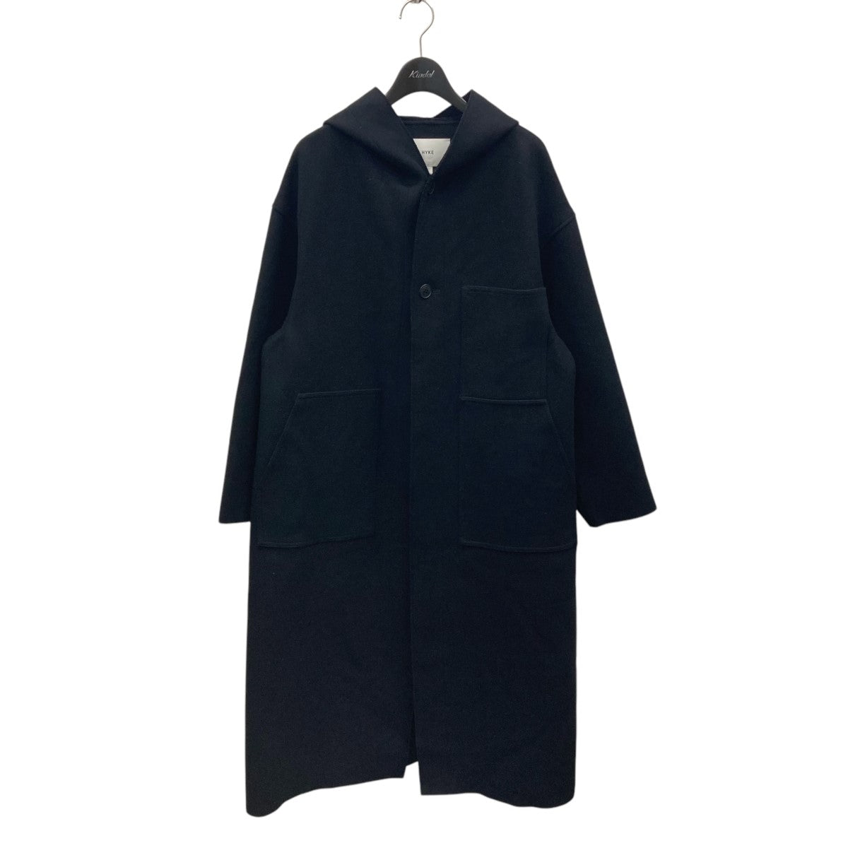 tomo様 HYKE ハイク フード付き コットン ロングコート 黒 ブラック w300_O74.jpg