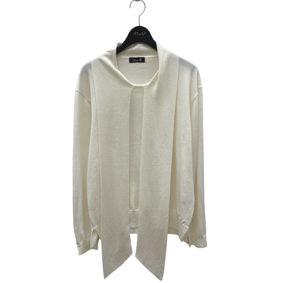 ドゥロワー Drawer WINTER1 ボウタイロングスリーブニット 6513-199-1165 アイボリー サイズ：Free Drawer(ドゥロワー) WINTER1 ボウタイロングスリーブニット6513
