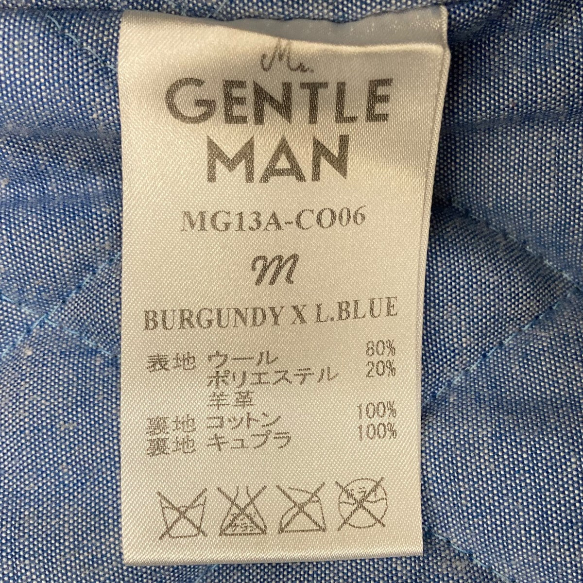 MR．GENTLEMAN(ミスタージェントルマン) 13AW袖レザー切替