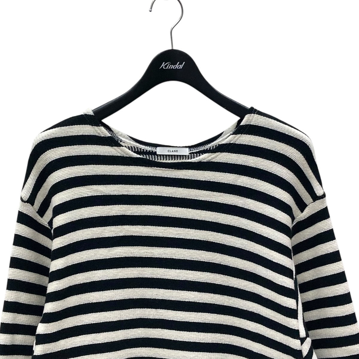 CLANE LOOSE VINTAGE LONG SLEEVE TOPS BORDERボーダーニット14105-1042 古着・中古-3枚目のアイテム画像
