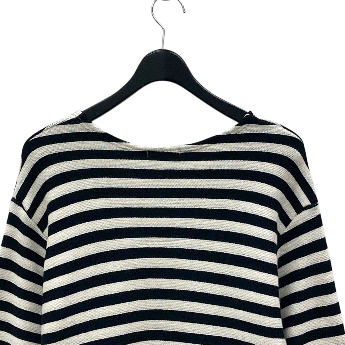 CLANE LOOSE VINTAGE LONG SLEEVE TOPS BORDERボーダーニット14105